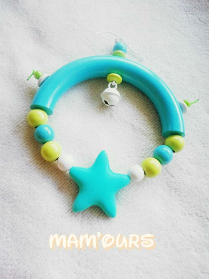 Hochets turquoise anis